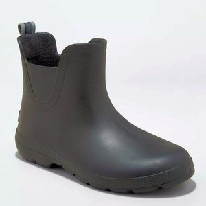 Totes Cirrus  Everywear Ankle Rain Boots  Black